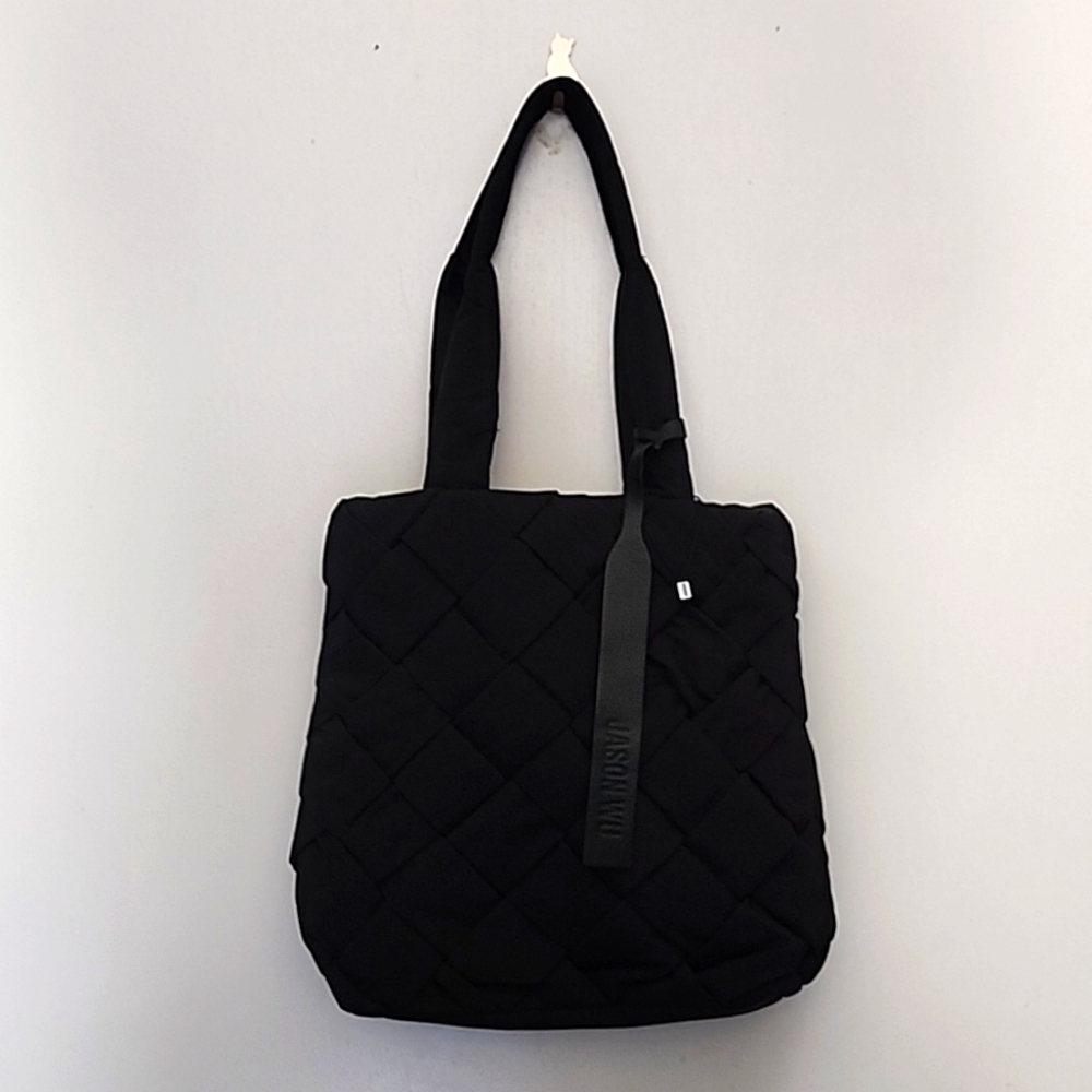 Jason Wu Black Nylon Woven Tote Bag